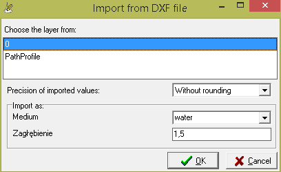 Importing collisions from DXF files