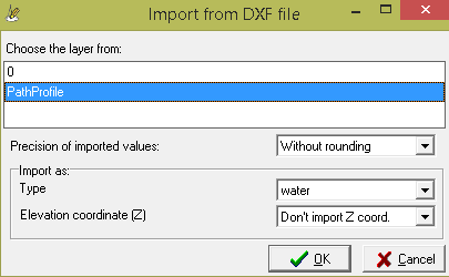 Importing coordinates from DXF files