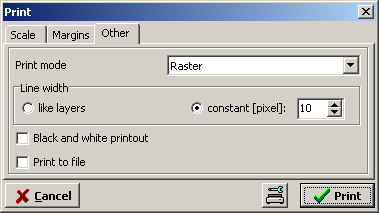 Other printing settings
